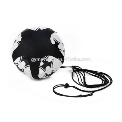 Adjustable kick solo football and soccer trainer on string